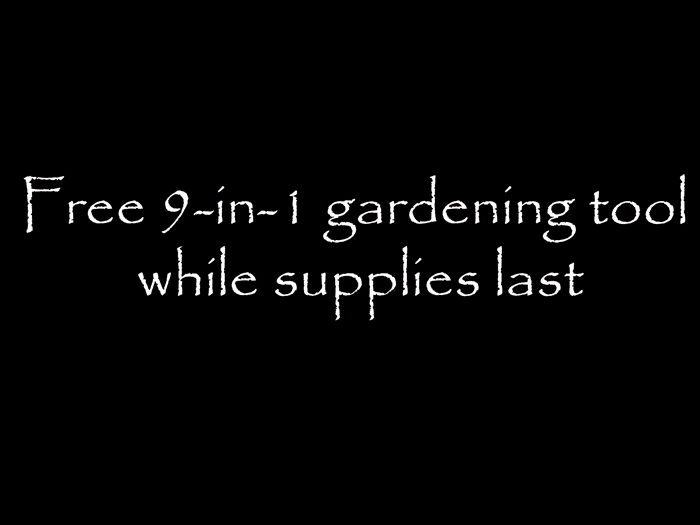 Free 9-in-1 Multipurpose Gardening Tool