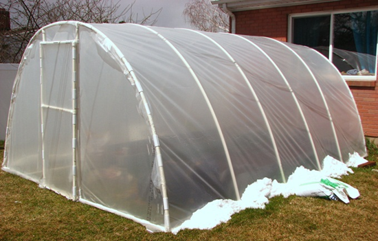 Quonset home garden greenhouse